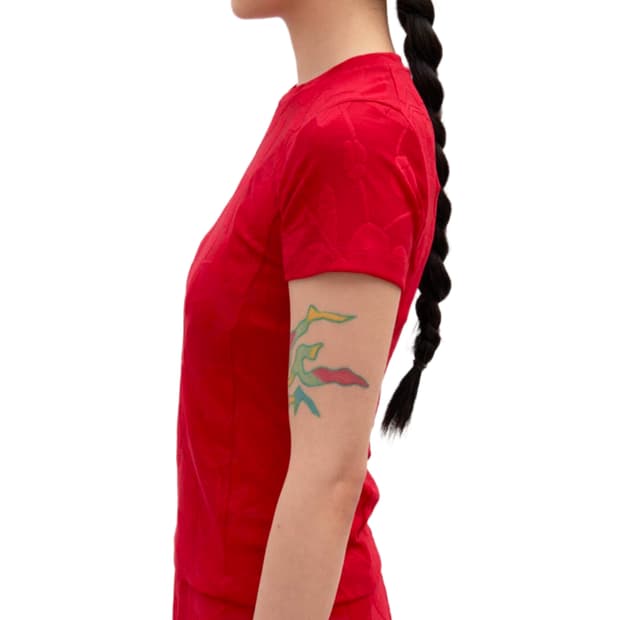 Camellia Jacquard Jersey top