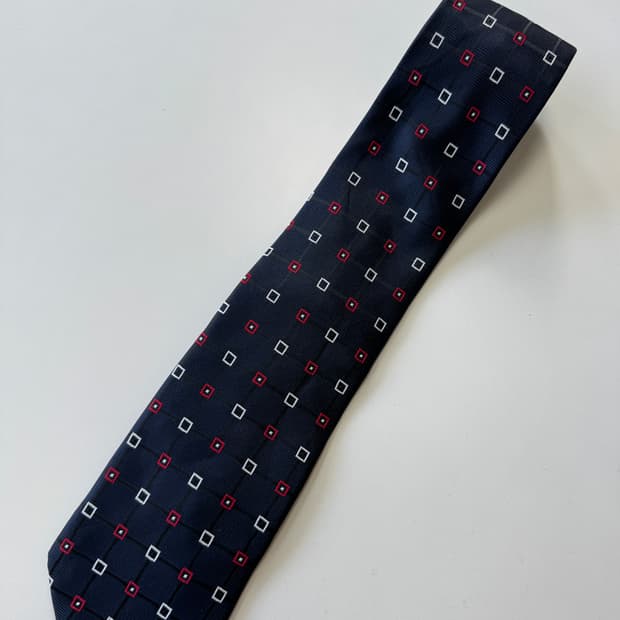 빈티지 실크 넥타이 9.5cm