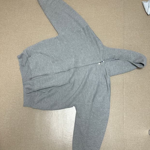 90s 러셀 후드집업 그레이 L