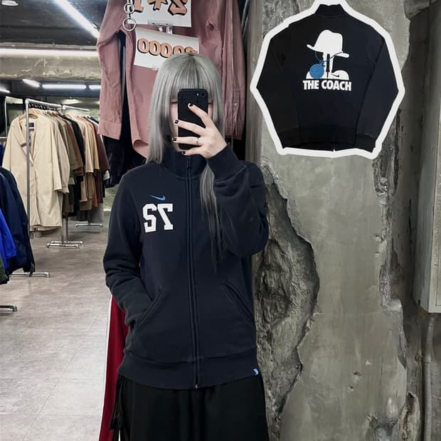 나이키 집업 져지 블랙 M  #csz3305