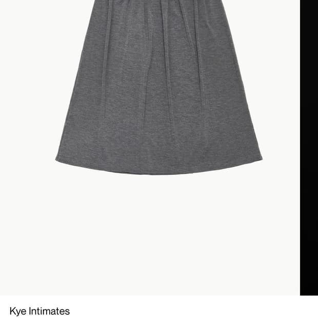 Kye Intimates Recline Skirt, Charcoal