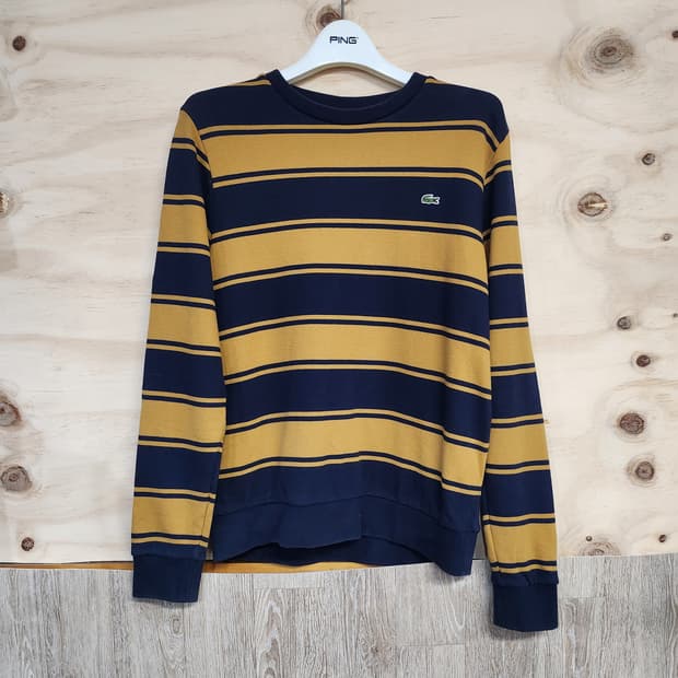 34) 라코스테 스트라이프 긴팔 맨투맨