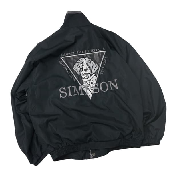SIMPSON 심슨 스포츠 오스트레일리아 빈티지 하운드 자수 블루종 L