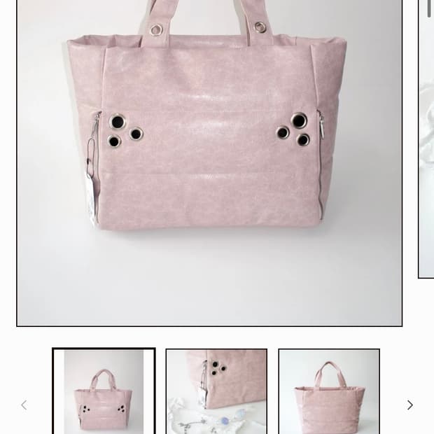 MY EYELET TRAVEL BAG pink