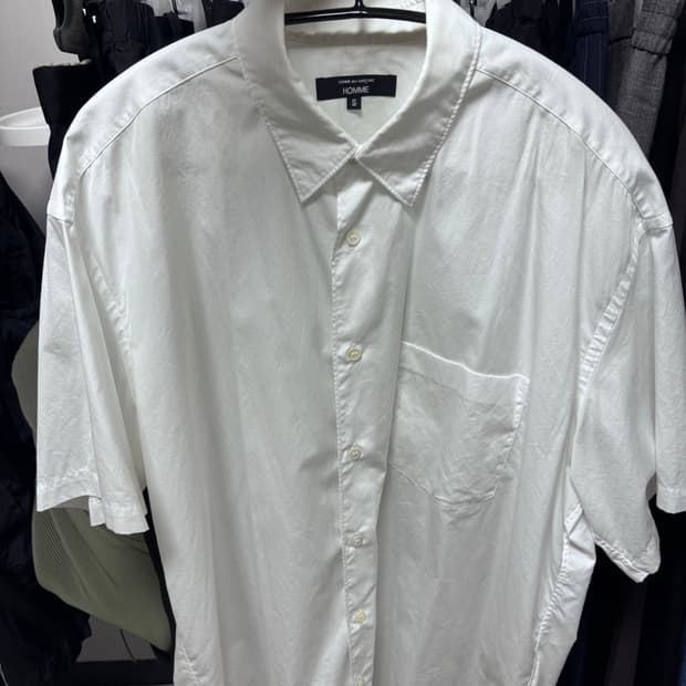 꼼데가르송 옴므 하프셔츠 s 