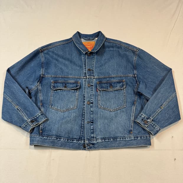 L) 리바이스 2세대 오버핏 데님 트러커 자켓 블루