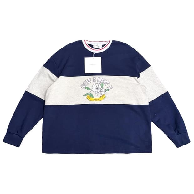 (새상품) DEWEDEWE 럭비 스웨트 셔츠 F