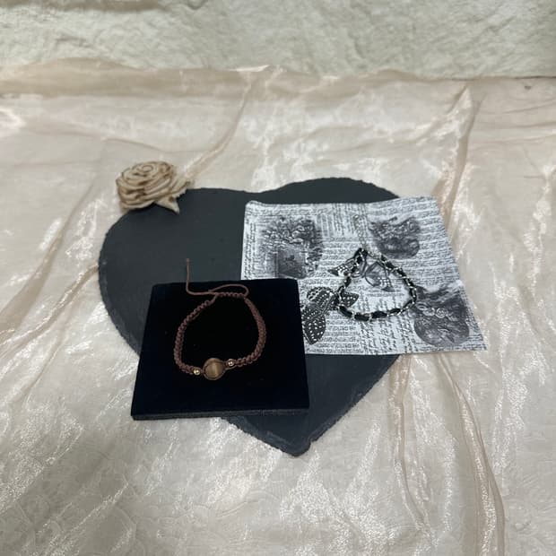 빈티지 리본 팔찌 세트