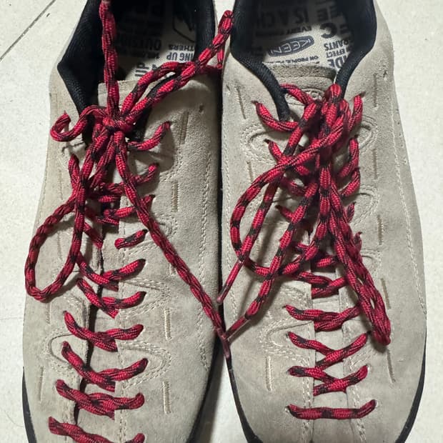 킨 재스퍼 스웨이드 스니커즈 실버 밍크 