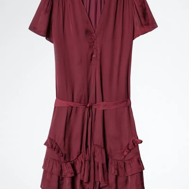 쟈딕앤볼테르 린크 새틴 원피스(새제품)