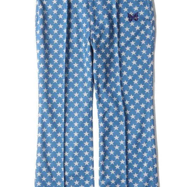 니들스 트랙 팬츠 폴리 자카드 스타 블루