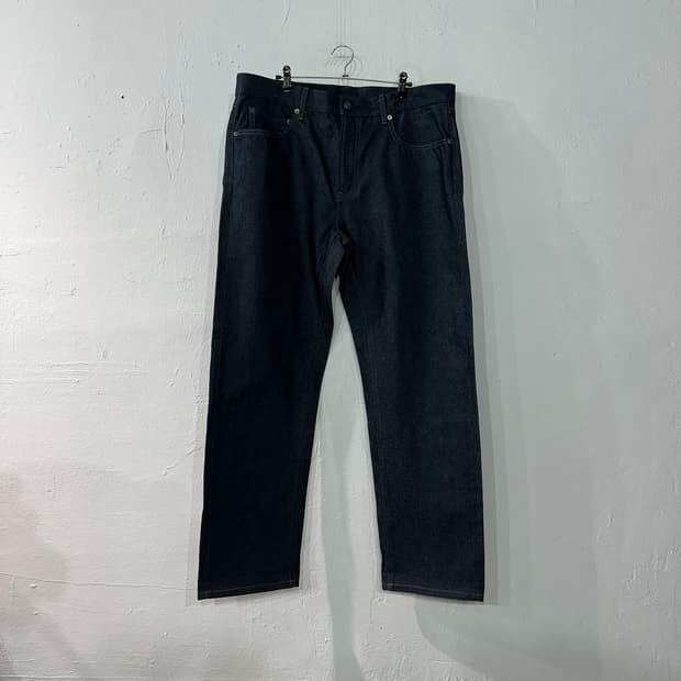 유니클로 셀비지 데님 청바지 35