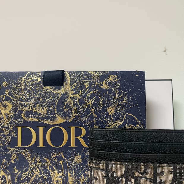 디올 오블라크 카드지갑