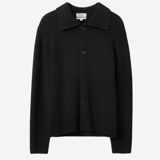 코스 부클레 가디건 블랙 M 