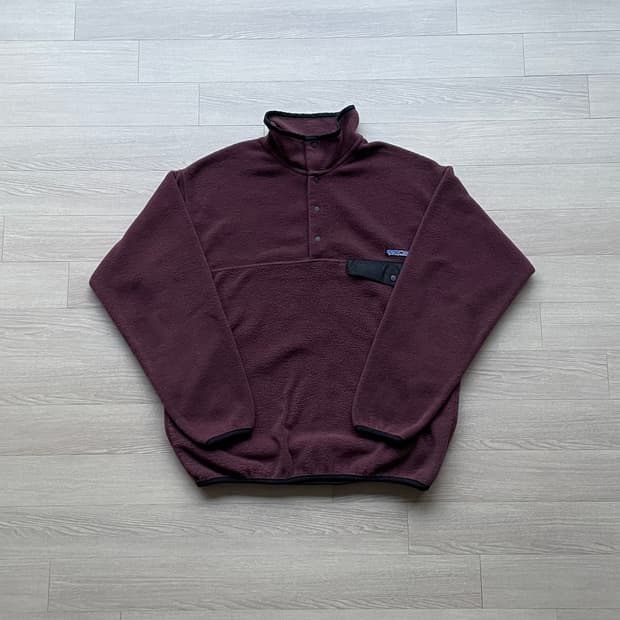 90s 파타고니아 신칠라 마룬 그레이 rare
