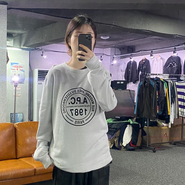 APC 1987 빅로고 스웻셔츠 B1475