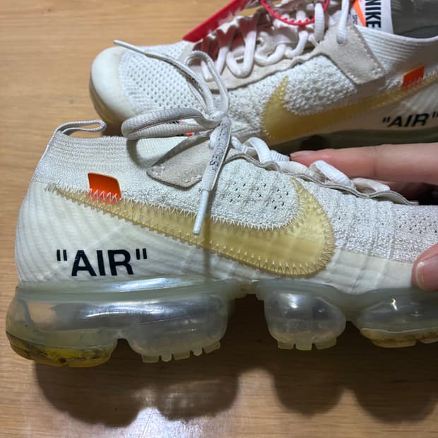 나이키 오프화이트 에어 베이퍼맥스 V2 화이트 260