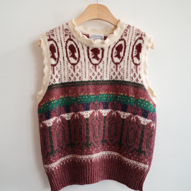 Japan brand 울 니트 베스트