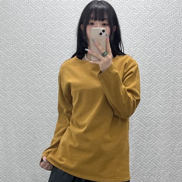 세인트 제임스 빈티지 캐주얼 머스타드 롱슬리브 95 C12667