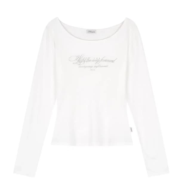클리시어 kleen club letter top white