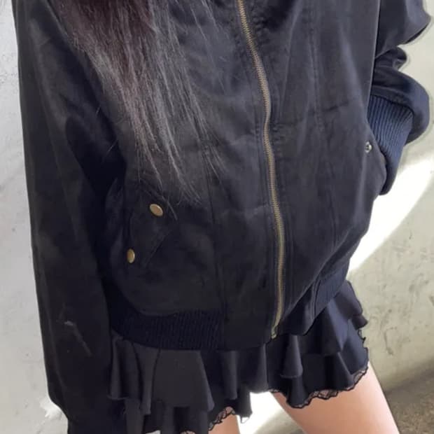 빈티지 하이넥 점퍼