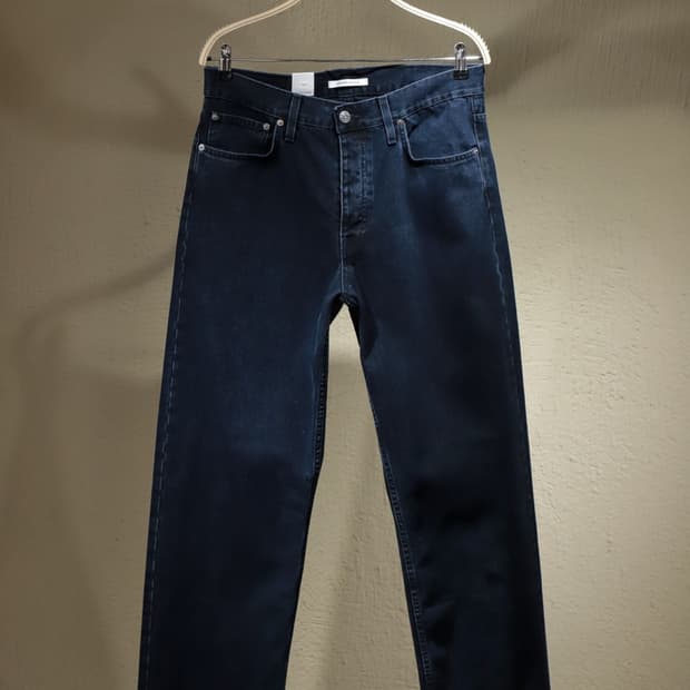 선플라워 루즈핏 데님 (30) 블루 블랙