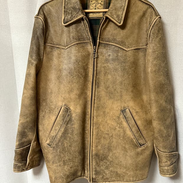 웨스턴 요크 파티나 레더 자켓