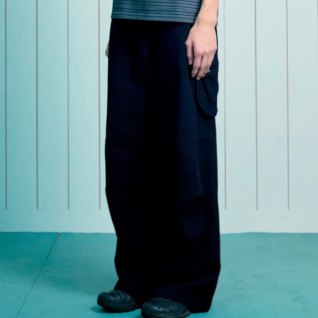 TCM pleated cargo pants (black)