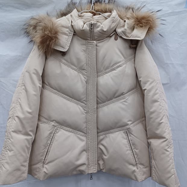 닥스 여성 폭스퍼 다운 패딩 아이보리 (여95)