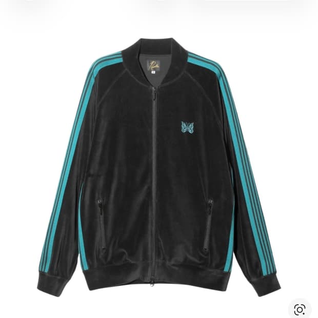 니들스 R.C. 트랙 자켓 C/PE 벨루어 블랙