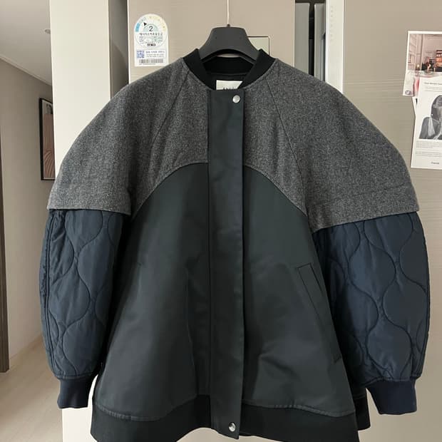 엔폴드 퀼팅 봄버자켓 38사이즈