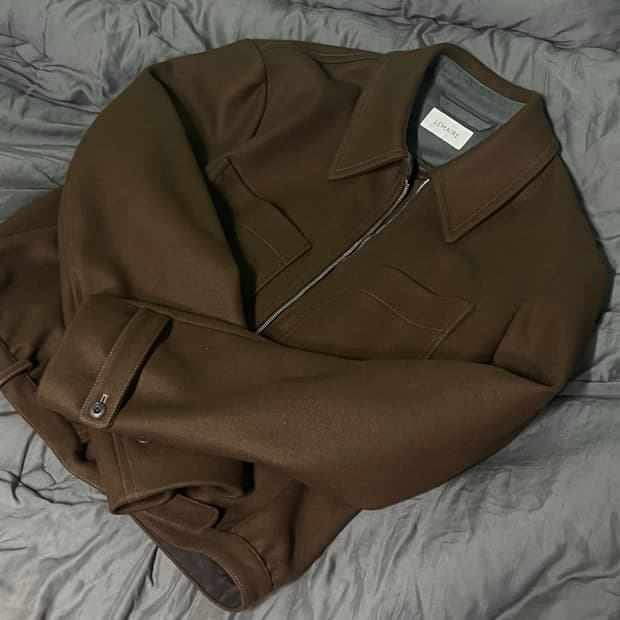 르메르 울 블루종 브라운 50