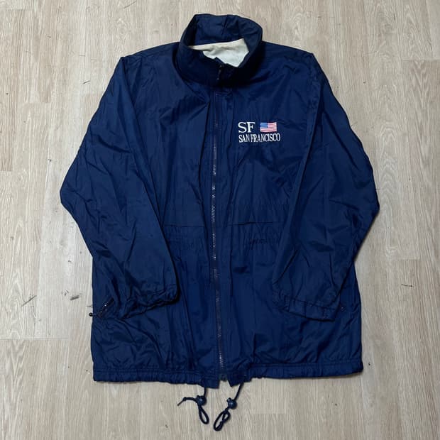커렌트씬 샌프란시스코 올드스쿨 바람막이 자켓 M/95