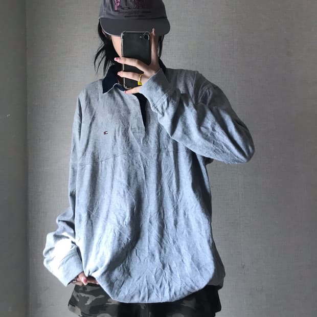 타미힐피거 그레이 오버핏 pk