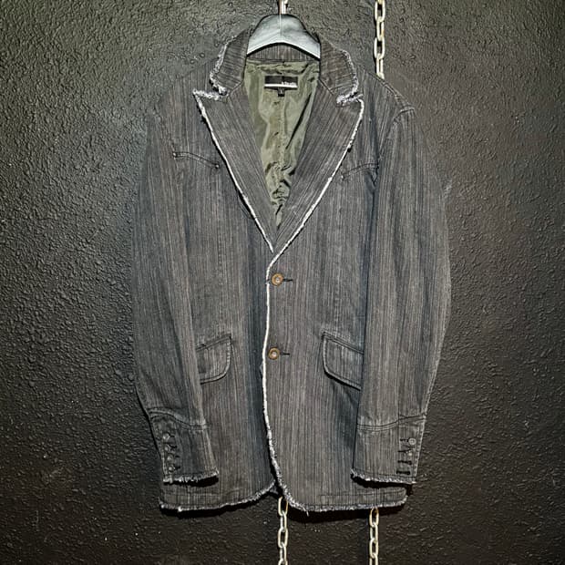 in the attic – Fringe Denim Jacket  2000