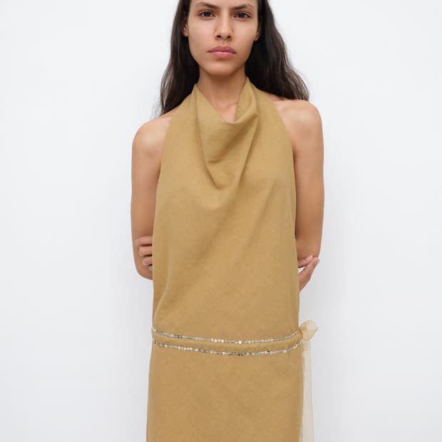 [S]기마구아스 Costa 미니 드레스/베이지