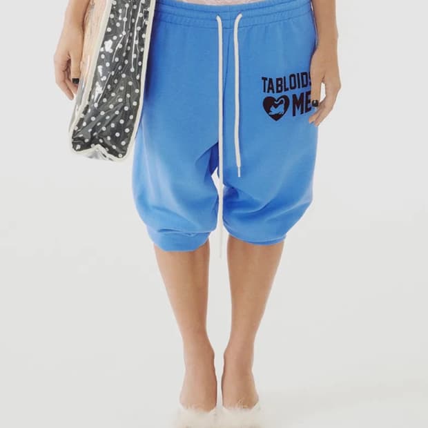스컬프터 Sweet Kitty Jogger Pants Acid Blue