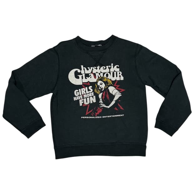 히스테릭 글래머 아카이브 히스걸 로고 맨투맨 스웨터