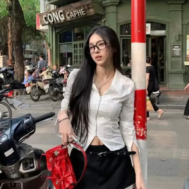 새상품) 카키포인트 집업셔츠 화이트 s