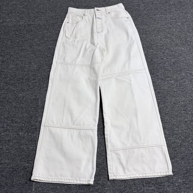 마리떼 프랑소와 저버 W 패치 워크 와이드 데님 팬츠