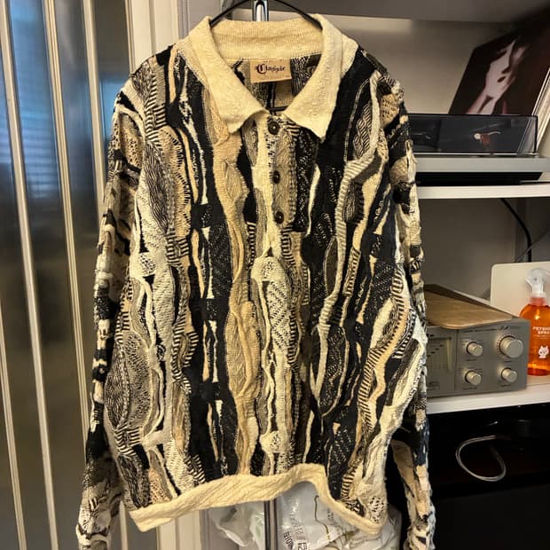 쿠기 니트 M(100-105) 크롭 함