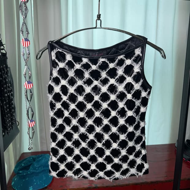 Textured Velvet Sleeveless