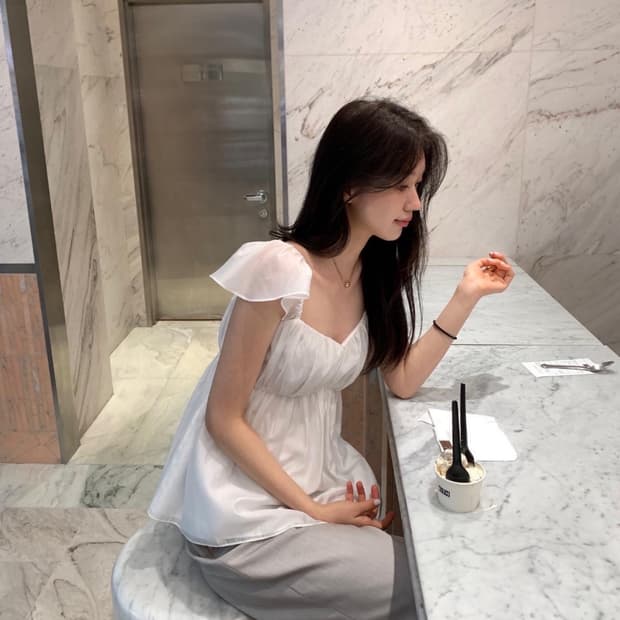 르플레인 엔젤 블라우스