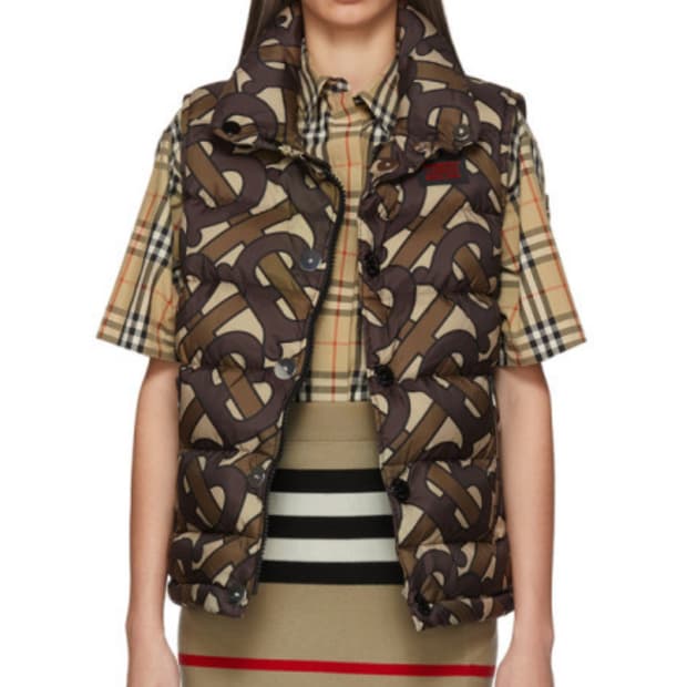 버버리 패딩 베스트 조끼