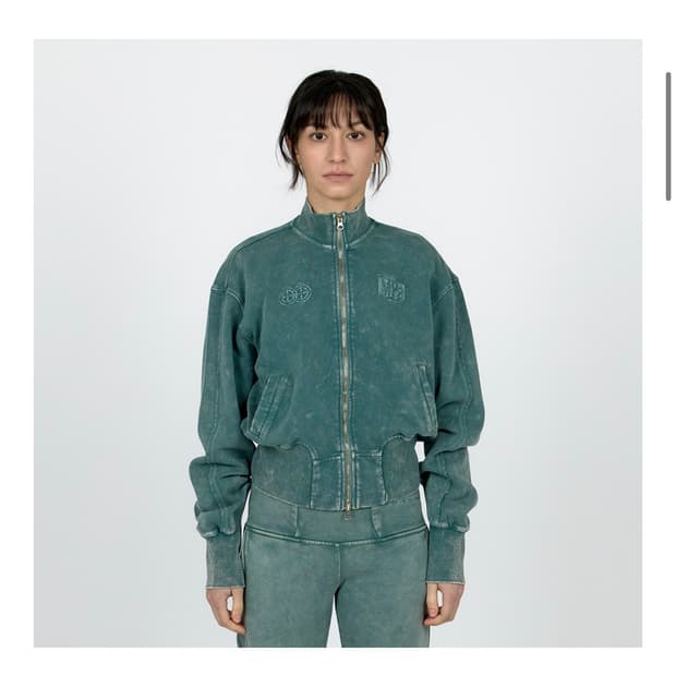 플라스틱프로덕트 저지 폼 집업 우먼 (에메랄드)