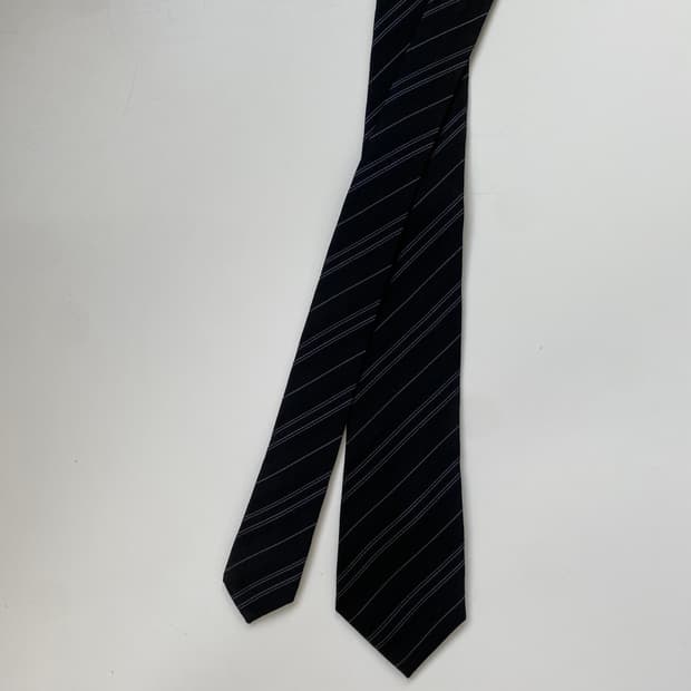 COMME CA ISM(꼼사이즘) 블랙 실크넥타이6.6cm