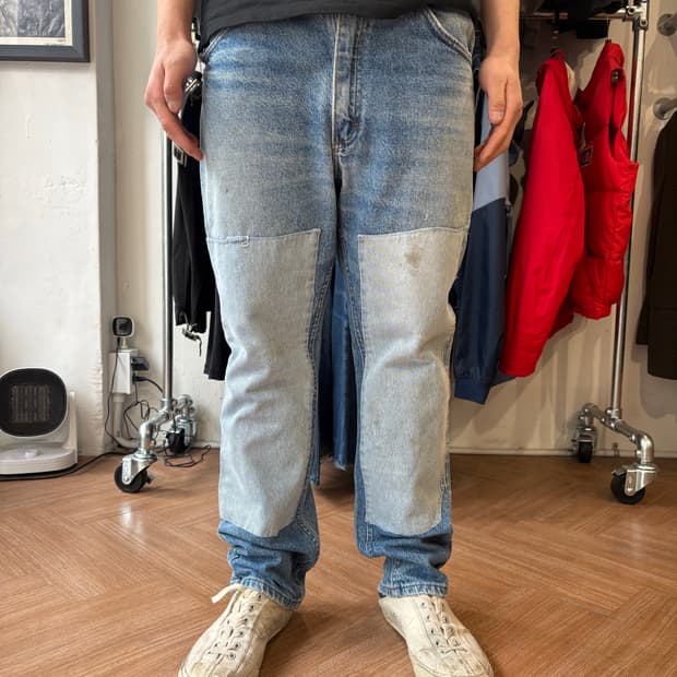 80s USA Lee 더블니 팬츠