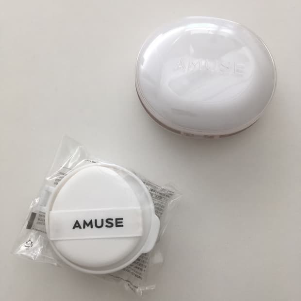 어뮤즈 세라믹 스킨 퍼펙터 쿠션 01 포슬린 본품 + 리필 