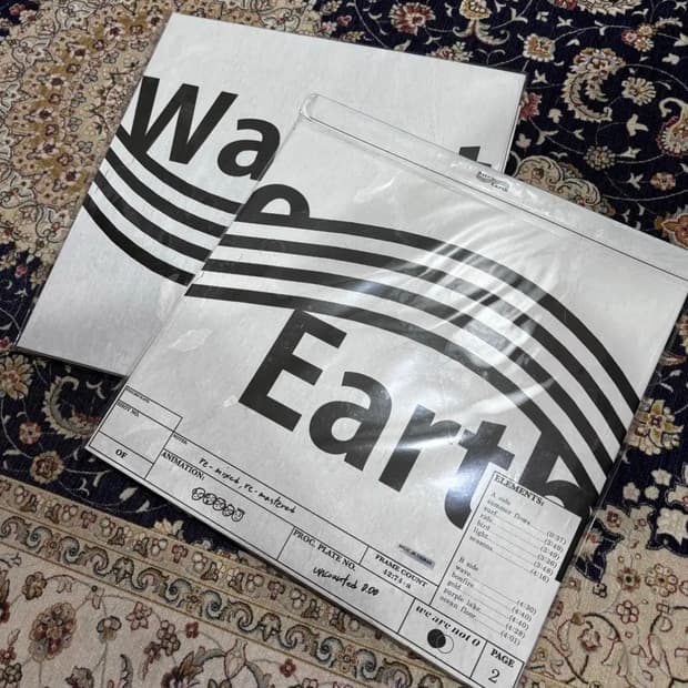 Wave to earth  0.00 LP 초판 클리어+레드 일괄