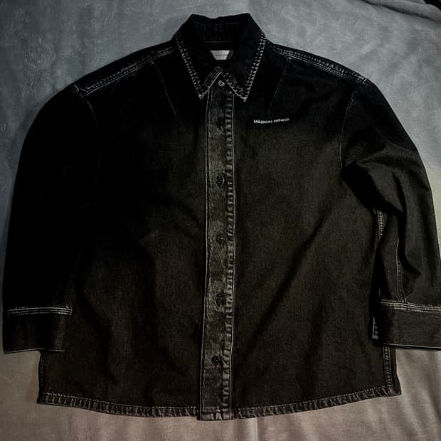 메종미네드 데님 셔츠 L (XXL정도 됩니다)